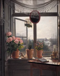 Blick aus dem Zimmer des Künstlers